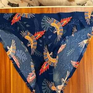 Blue printed panties
